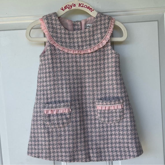 •Jillian’s Closet• Girl's Wool Blend Dress & Coat Set - Size 12 Months - Picture 3 of 13
